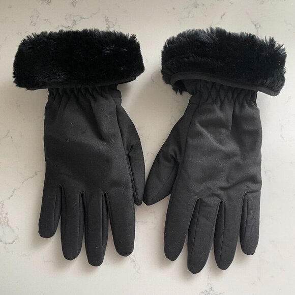 Portolano Thinsulate Insulation 40 Gram Fleece Lined Comfy Outdoor Gloves Blk M - Picture 1 of 8